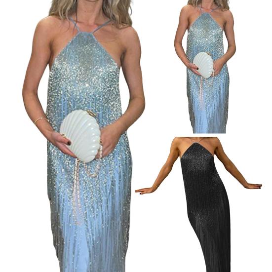 Charming Bodycon Dress Sleeveless Stretchy High-Waist