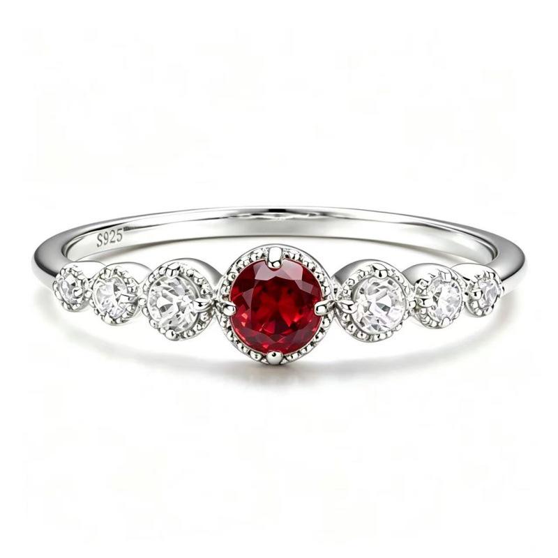 S925 Silver Zodiac Ring with Yellow Crystal, Sapphire, and Multi-colored Gemstones - Versatile Stackable Design.