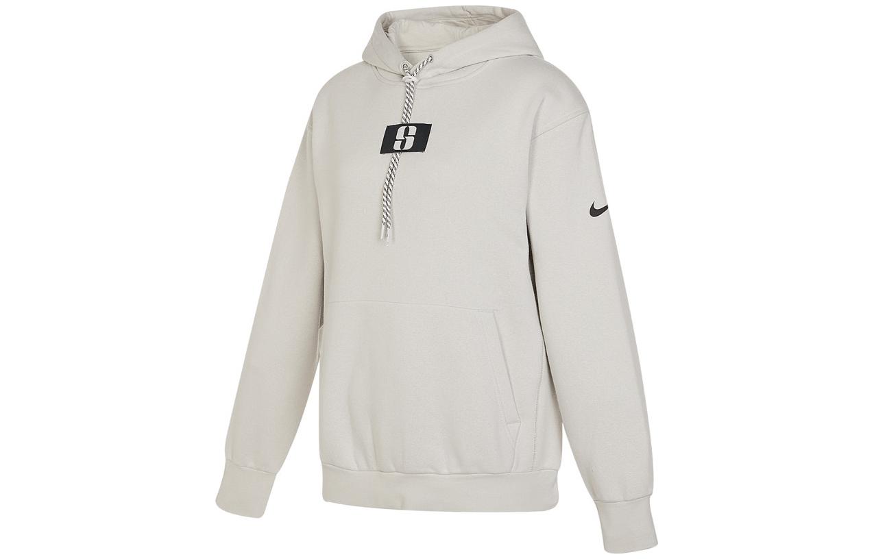 Nike Sweatshirts Women s Light Gray Hooded Moderate Regular FJ4450-072 XL