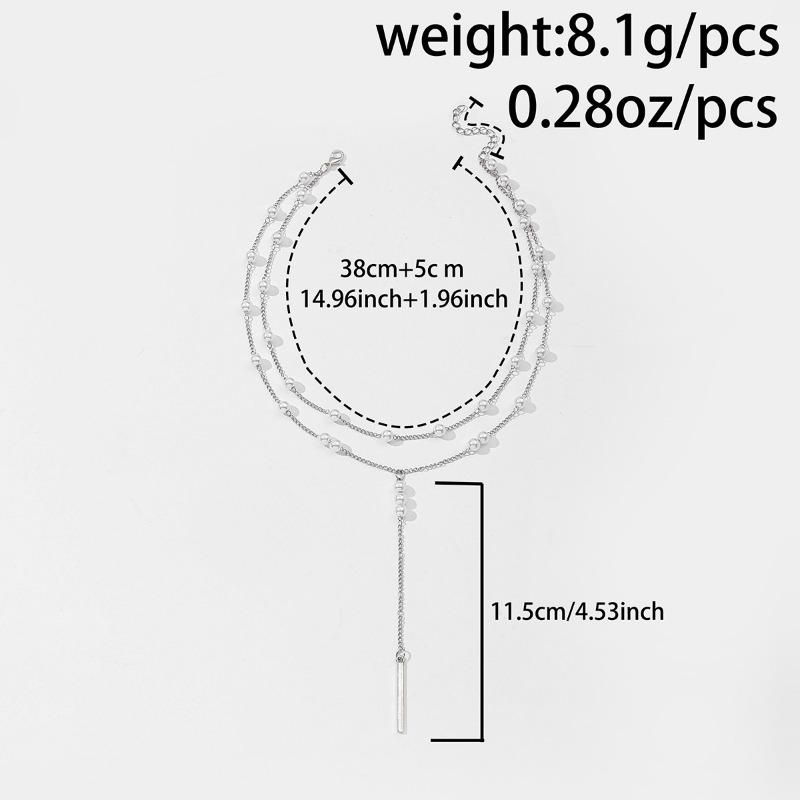 Pearl Necklace New Jewelry Niche High-end Accessories Sweater Chain Light Luxury Fringed Collarbone Chain