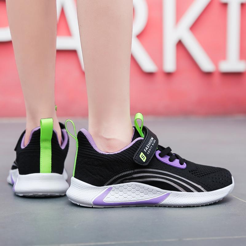 Girl's Large Breathable  Mesh Rotating Buckle Casual Shoes Sports Shoes Children's Shoes Running Shoes