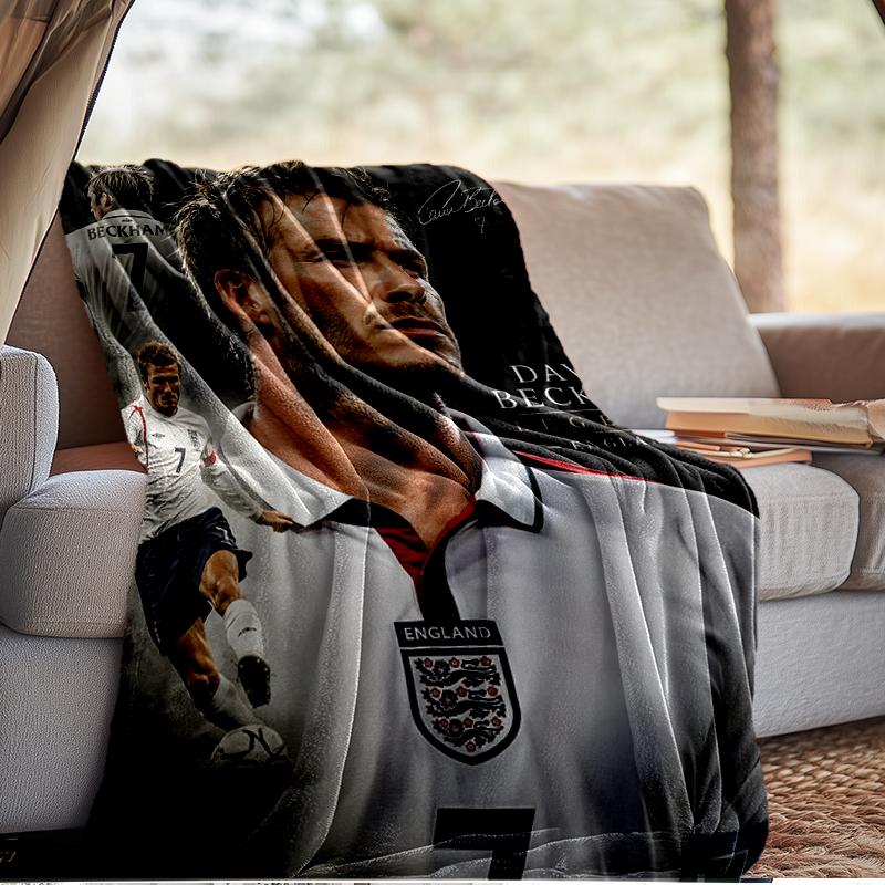 David Manchester United Legend Blanket Lightweight Ideal Bedding Blanket Perfect for Travel, Living Rooms, Offices, Sofas, Fan Christmas Gift