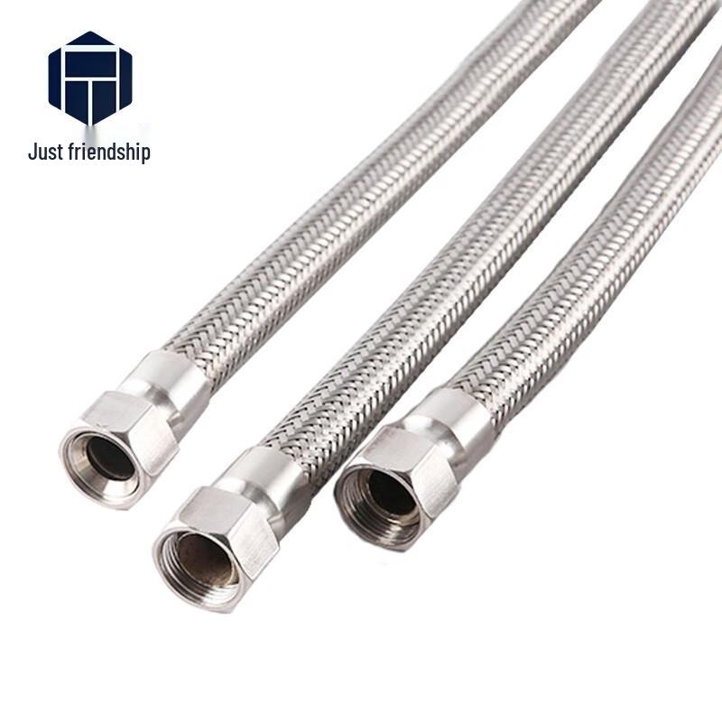 Zhengqiyi 304 SS Internal Thread Braided Metal Steam Hose 1 inch x 500mm