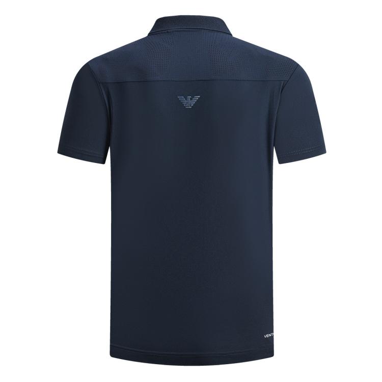 EA7 Armani Mens Half-Zip Breathable Polo Shirt Men Tops 7M001296-AF13137-UB102