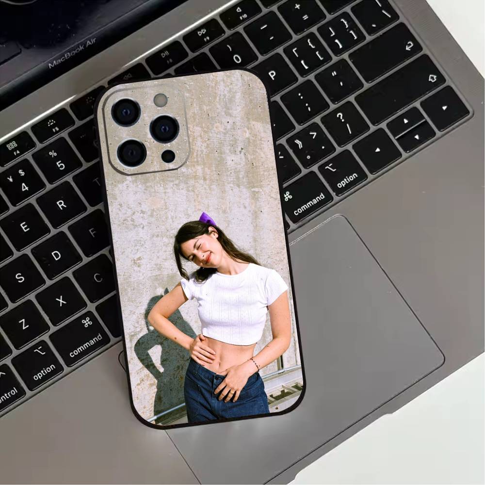 G-Gracie abrams Phone Case For iPhone 17,16,15,14,13,12,11 Plus,Pro Max,XS,Soft Silicone Black Cover