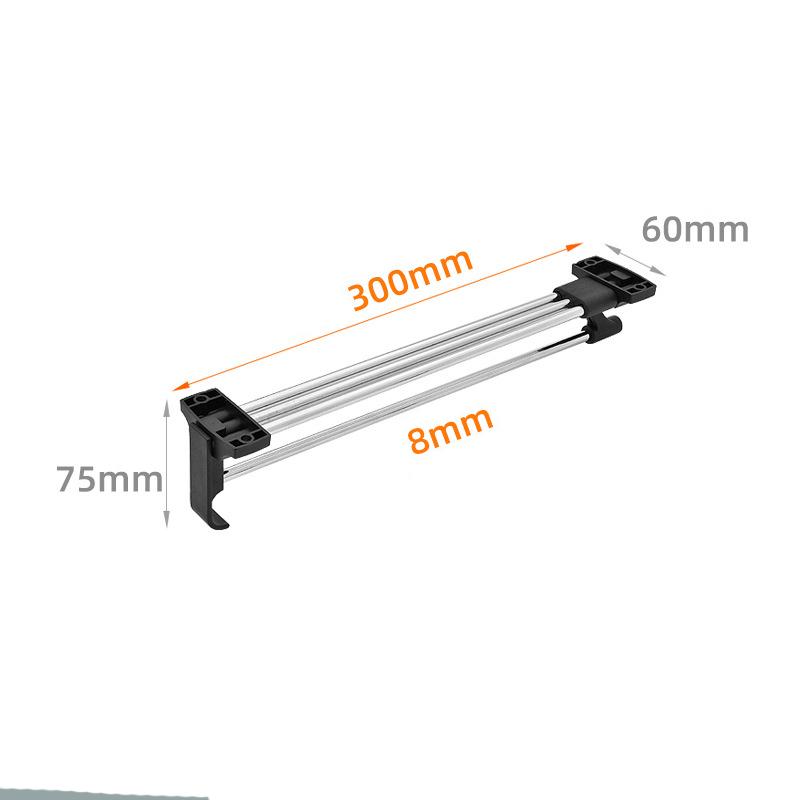 Heavy Duty Pull-Out Closet Valet Rod Adjustable Wardrobe Clothing Rail Top Mount Wardrobe Hanger Rack Bar Ball Bearing Slide