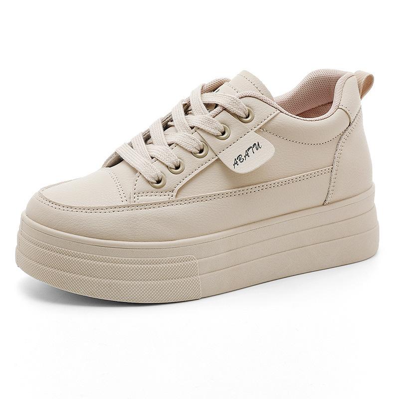 ZY spring new inner height increase casual shoes leather muffin bottom