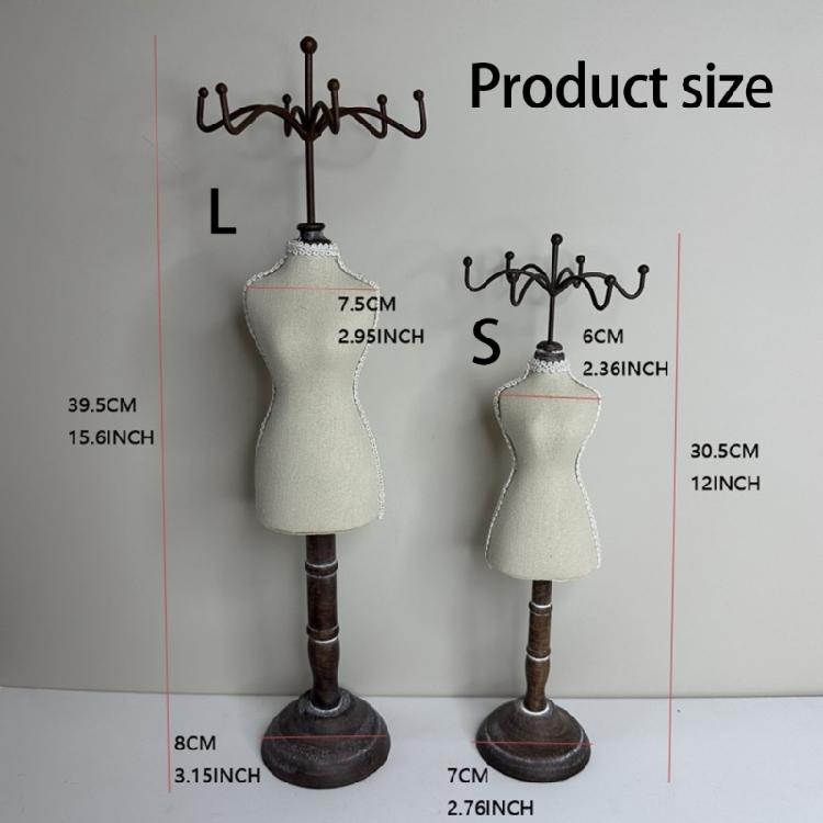 Practical Wood Necklace Holder Featuring Velvets Cover Modern Holder Perfect for Protections and Display of Fine Jewelry