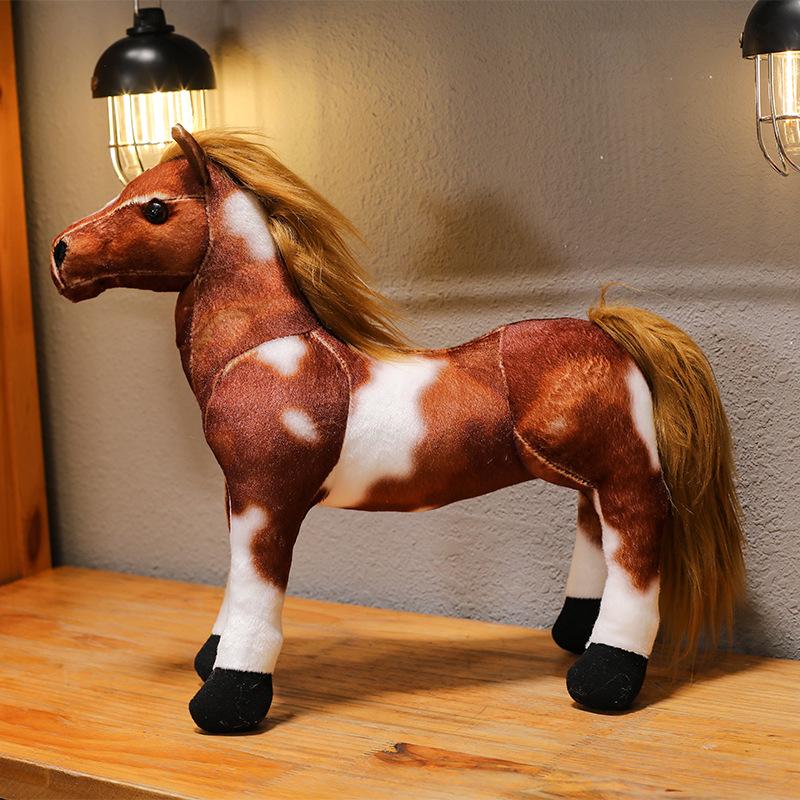 

Милая плюшевая кукла-пони - Имитация лошади, покрытой кровью и потом, Подарок на день рождения для девочек 30 cm