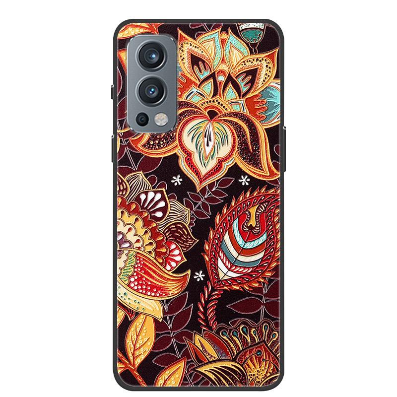 För Oneplus Nord 2 5G Fodral 3D Drake Prägling Mjuk TPU Silikon Baksidesfodral För Oneplus Nord2 5G One Plus Nord 2 Coque Bumper