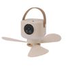 Ventilator de Plafon Alimentat USB cu Lumină 4 Viteze Funcție de Temporizare Baterie 7200mAh Telecomandă Camping