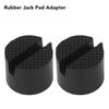 2pcs Slotted Design Jack Pad Adapter Rubber Material Vehicle Lift Adapter  For Car SUV