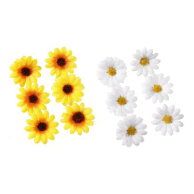 Set di 6 fermagli per capelli a forma di girasole per feste, per donne e ragazze, fermagli laterali a forma di margherita, accessorio per acconciature da festa.
