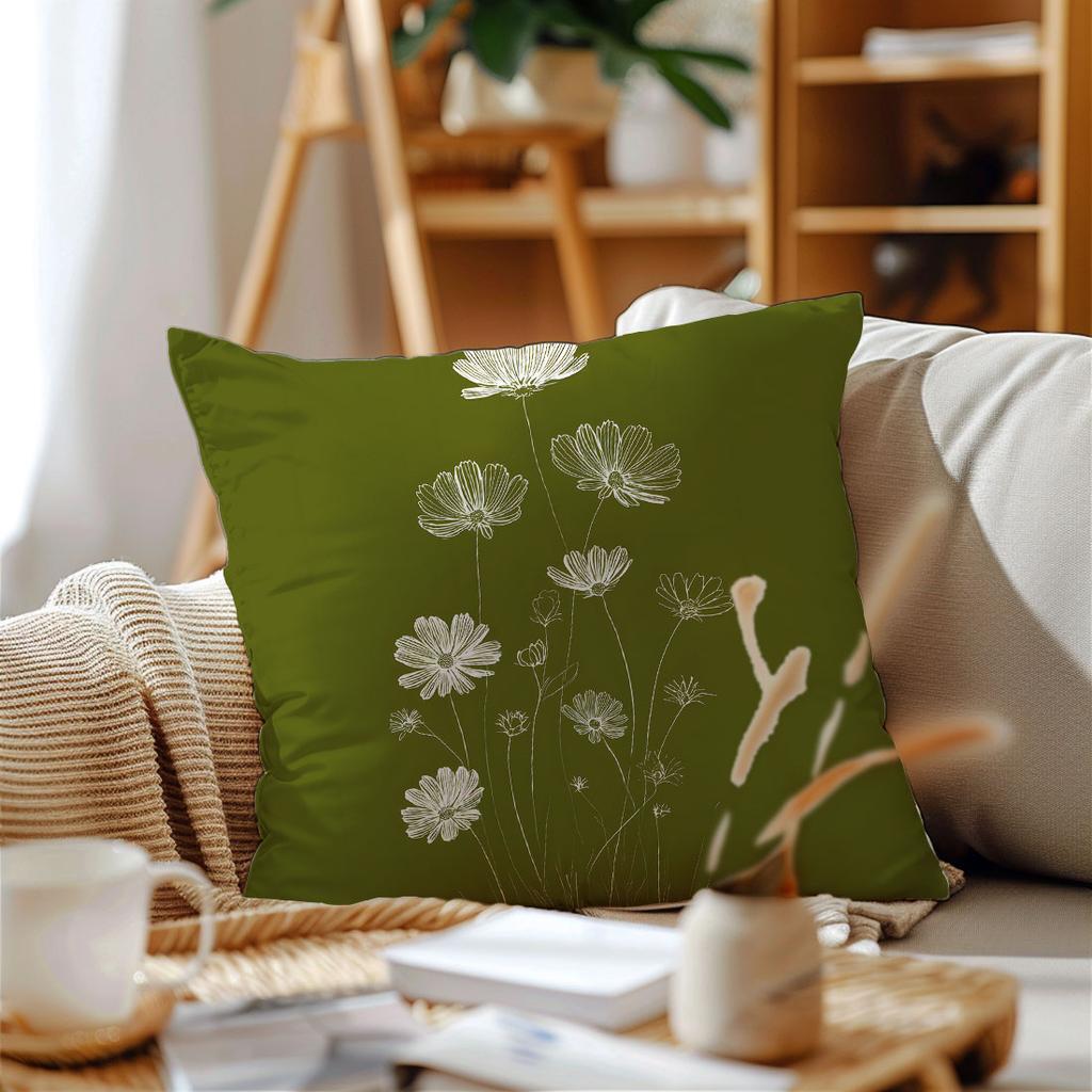 Plant Pillow Cover Leaves Cushion Covers Farmhouse Cushion Cover for Home Sofa On The Pillows Decorative Custom