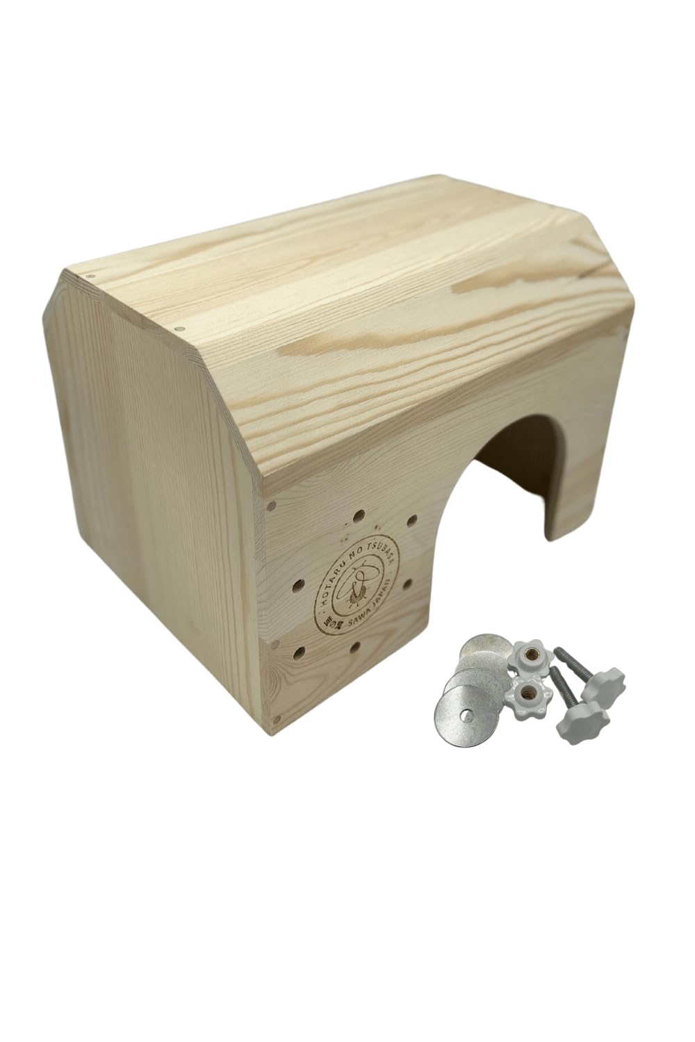 

Клетка для кроликов Крылья светлячка трапециевидная, деревянная, включает поддон для клетки, размер: приблизительно. Ш290 x Г220 x В210см, Кроличий домик, Кроличья клетка