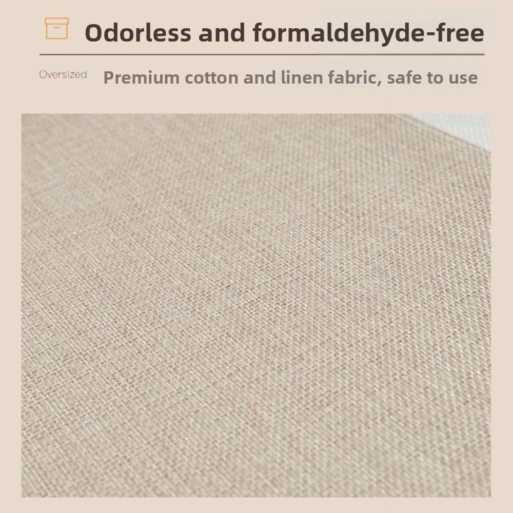 Foldable Linen Fabric Storage Basket Large Capacity Toys Sorting Box Clothes Storage Bin  Key