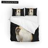 Yellow Shiba Inu King Queen Bedding Set Lovely Puppy Duvet Cover Family Pet Animal Quilt Cover 2/3pcs Polyester Comforter Cover