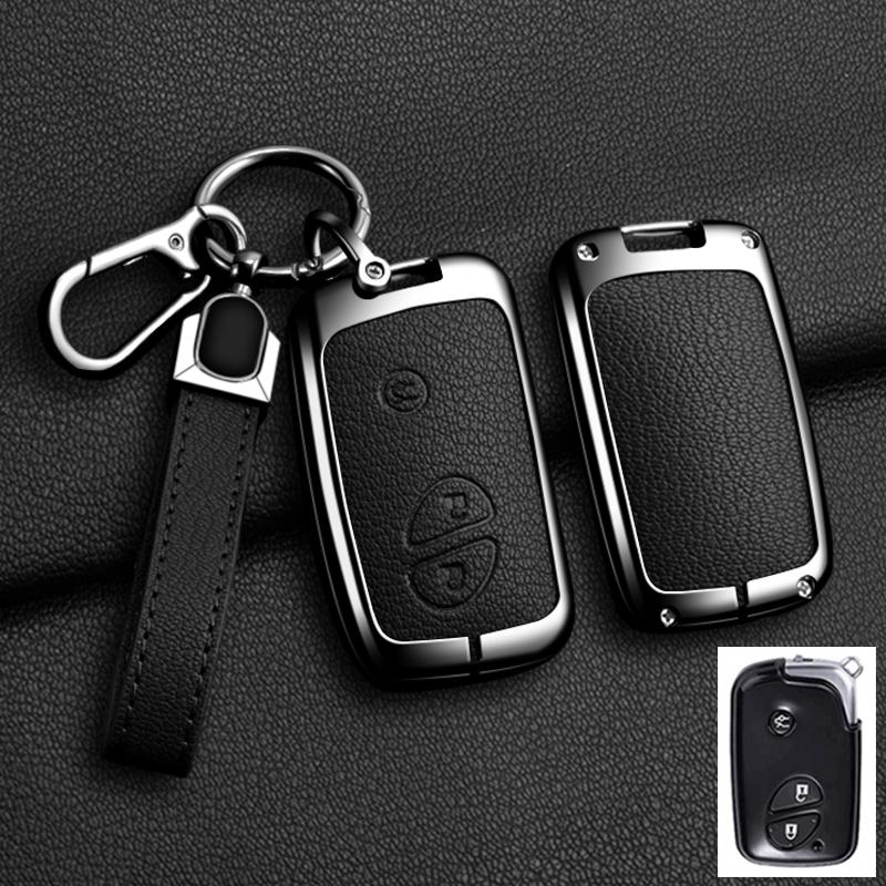 For Lexus Ct200H Gx400 Gx460 Is250 Is300C Rx270 Es240 Es350 Ls460 Gs300 450H 460H Zinc Alloy Leather Car Key Case Cover Keychain