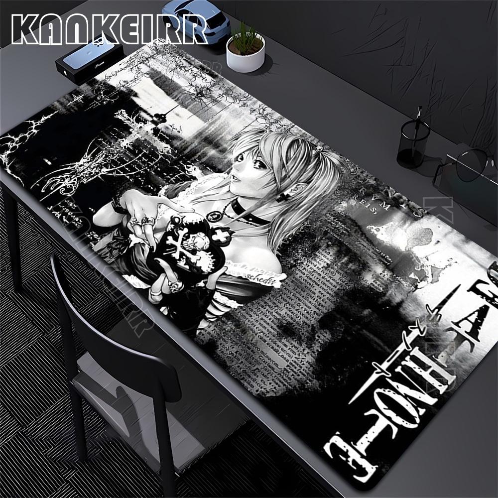 Anime Death Note Mouse Pad Pc Computer Gamer Lock Edge Mousepad Keyboard Cute Misa Amane Light Yagami Extended Deskmat Pc Gaming
