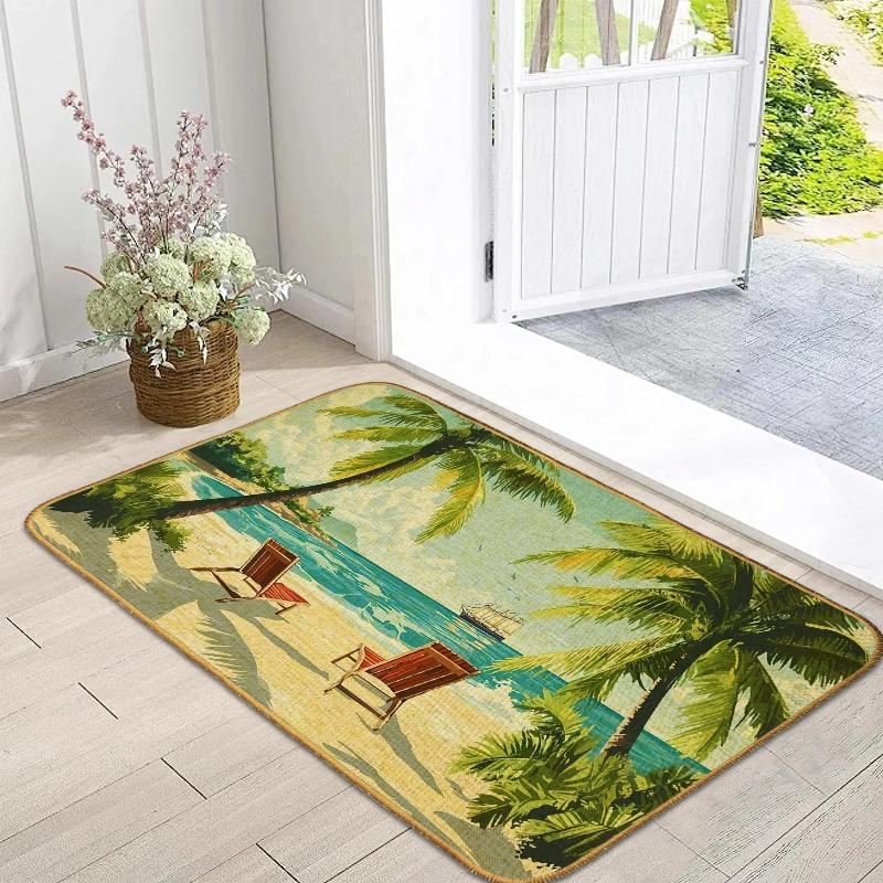 Christmas Snowflakes Doormat Floor Mat For Indoor Outdoor Welcome Mats Stair Porch Garden Kitchen Home Bedroom Decoration