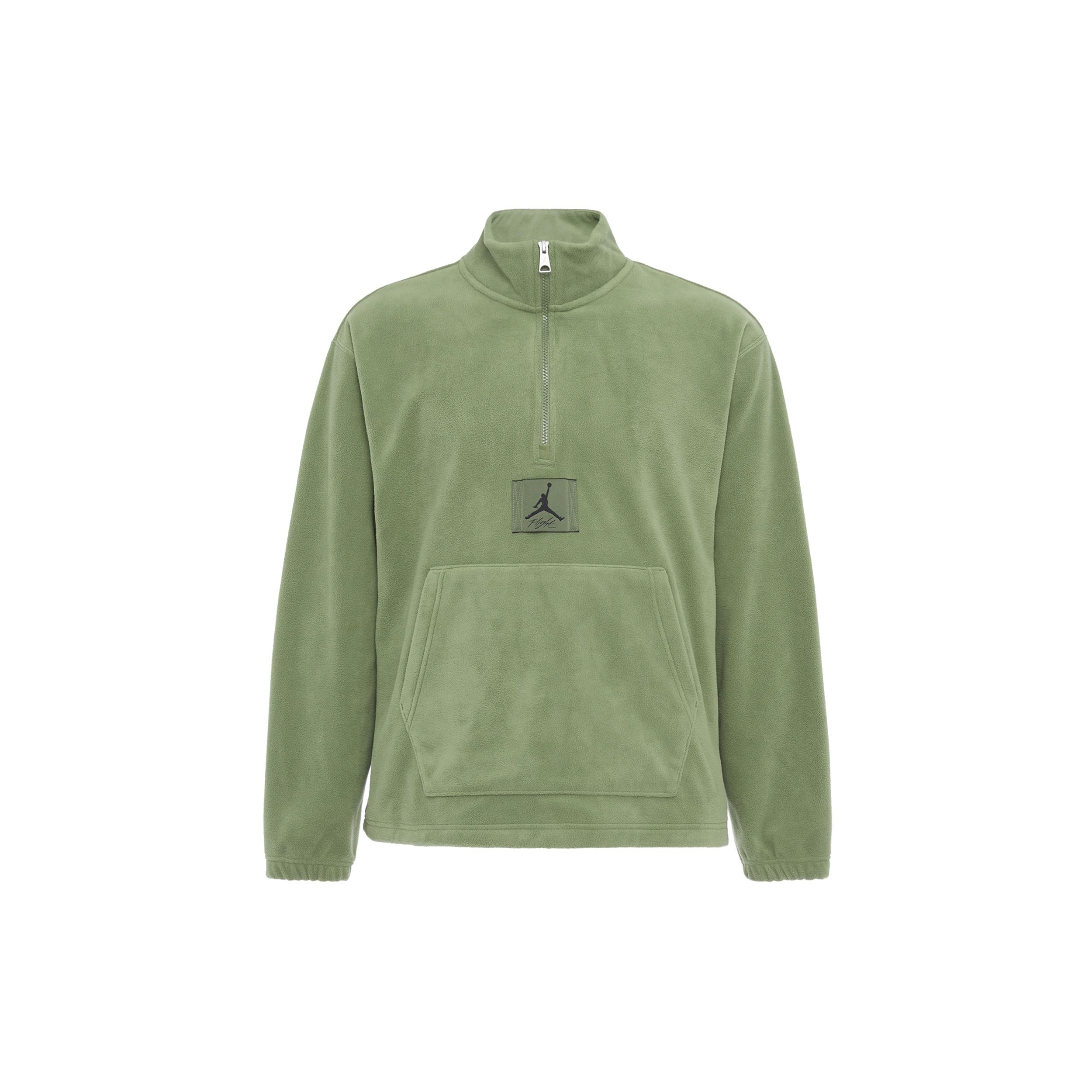 Air Jordan Essentials Winterized Fleece Half-Zip Sky J LT Olive Men s FD7864-340 XL