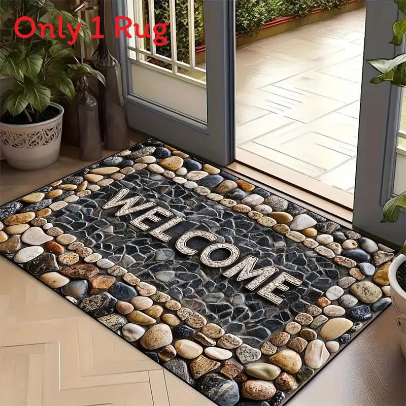 Modern Minimalist Diatomaceous Earth Doormat With Washable Printing For Bathroom And Entryway Use
