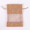 1/10PCS Washable Storage Bags Cotton Linen Burlap Gift Bags Gift Drawstring Bags  For Gift Giving