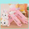 Cute Cartoon Rabbit With Colorful Wings Long Plush Toy Pillow With Embroidery For Children