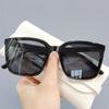 Annual large frame simple fashion sunshade sunglasses men's and women's trend people square sunglasses