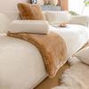 1pc Plush Non-Slip Sofa Cover, Modern Luxury, Pet-Friendly, Breathable, Fashionable Home Decor, Suitable for Living Room, Bedroom, Office, Polyester
