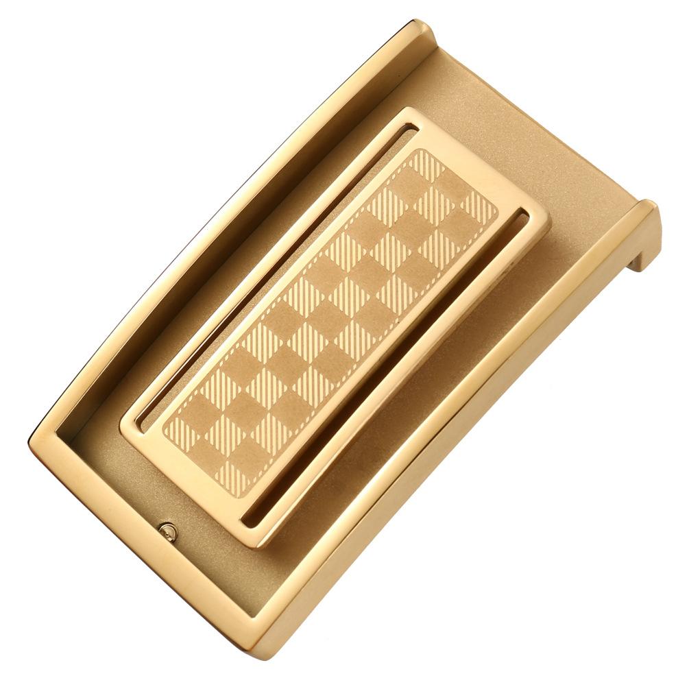 Smooth Stainless Steel Buckle, Business Men'S Perforated Buckle Belt Buckle Ly35-61584