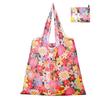Foldable Reusable Shopping Bag Hidden Handle Tote Lightweight Grocery Storage Pouch with Inner Pocket for Travel Camping Beach