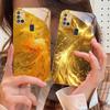 The golden red phoenix For Samsung A 31 32 A33 A34 35 14 A15 13 16 25 26 50 52 53 54 55 56 70 71 72 73 Golden glass phone case