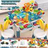 Large Particle Multifunctional Building Blocks Table for Early Education Games