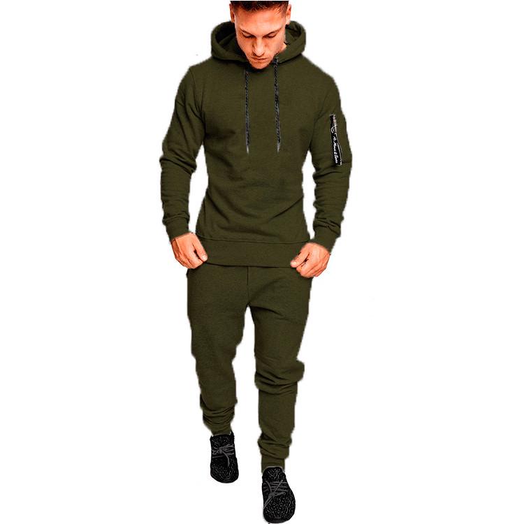 Men's Outdoor Camo Pullover & Fitness Set