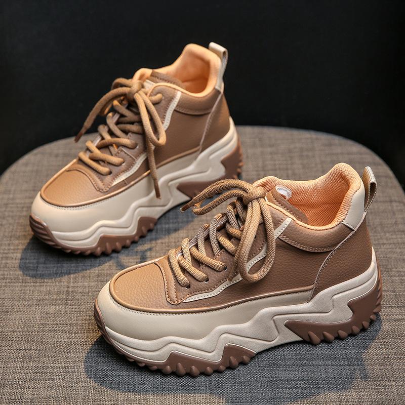 

Niche high-top shoes women s autumn 2025 new versatile muffin thick sole heightening sports and leisure little white shoes board shoes 40