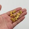 Ancient Gold Drip Oil Fu Character Pendant Bracelet Charm - Chinese Style DIY Alloy Accessory
