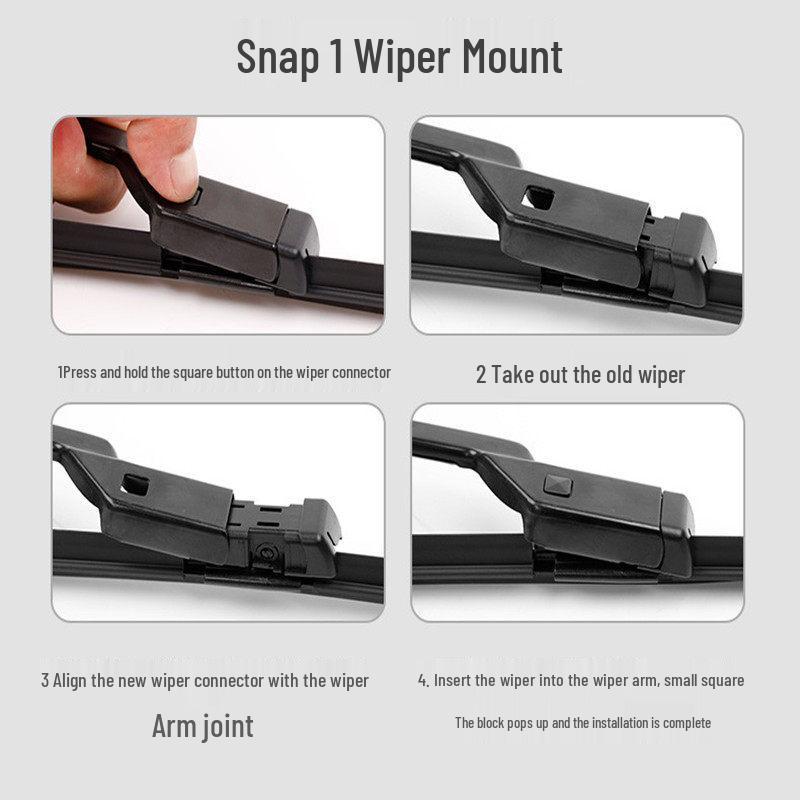 Compatible with Geely Xingyue L 2021-2023 Frameless Front Wiper Blade Rubber Strip