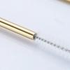Stainless Steel Straw with Clean Brush Replacement Straw Long Straws for Stanley 40oz Cup Thermos Water Bottle Rink Metal Straw