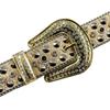 Rhinestone Belt for Women Hip-hop Punk Non-mainstream Trend Versatile Wide Waist Seal Flash Diamond Belt