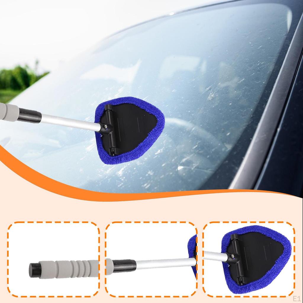 Auto Windshield Cleaning Tool Interior Glass Kit Portable Lightweight Car Window