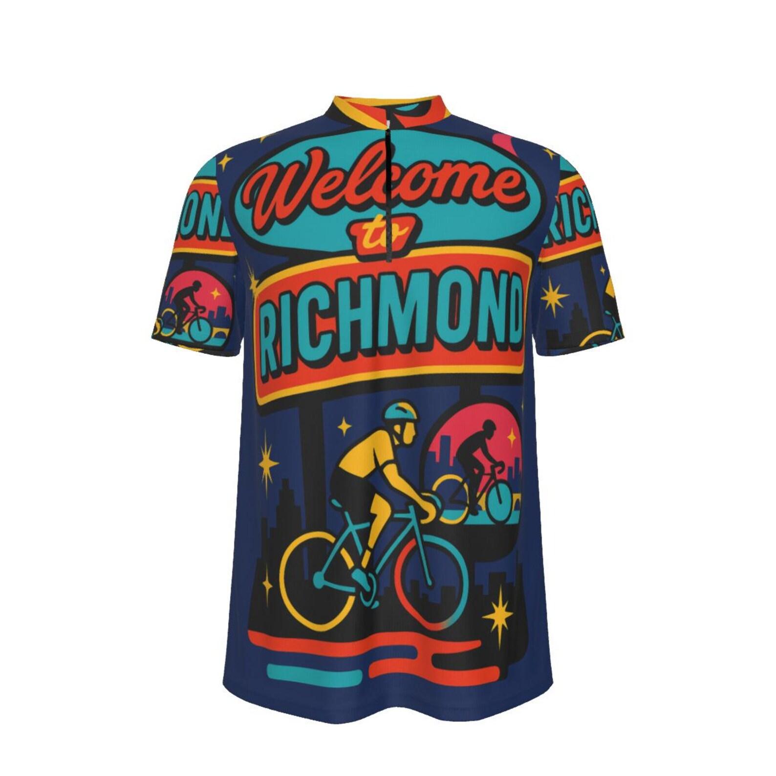 Richmond Cycling Jersey: Neon City MTB Shirt, Loose Fit M