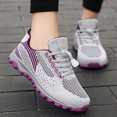Scarpe da Corsa Traspiranti alla Moda per Donna Leggere Antiscivolo Sneakers Sportive Donna Suola Morbida Scarpe da Ginnastica Casual per Camminata all'Aperto
