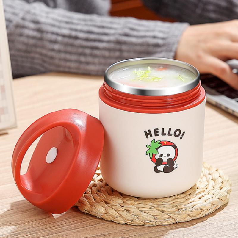 460Ml Thermal Lunch Box 304 Stainless Steel Leak-Proof Food Portable Thermal Jar Insulated Soup Cup Bento Thermos Containers