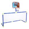 Alomejor1 Soccer Basketball Goal Christmas Toy Gift Simple For Indoor and Outdoor Includes Toy Set [2-in-1] & Set, Set, Assembled, Portable, Foldable,