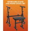 STRICH Z-Shaped Piano Keyboard Stand & Chair Set for Stage, Studio, and Live Performances, Adjustable Height, Compatible with 54/61/73/76/88-Key Digit