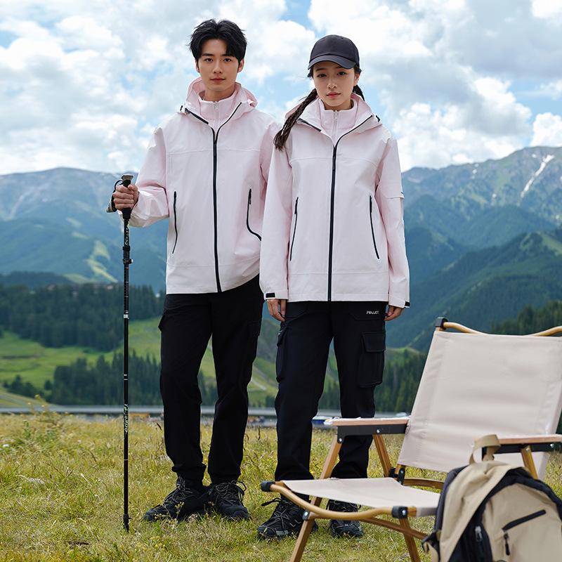 

24 года новый национальный стандарт куртка мужская и женская три-в-одном флисовая пуховая подкладка ветрозащитная и водонепроницаемая куртка для альпинизма 3XL