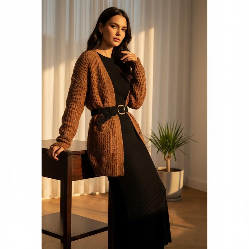 Suede Braided Waist Belt Vintage Gold Oval Buckle Perfect For Dresses Casual Daily Wear Outfits