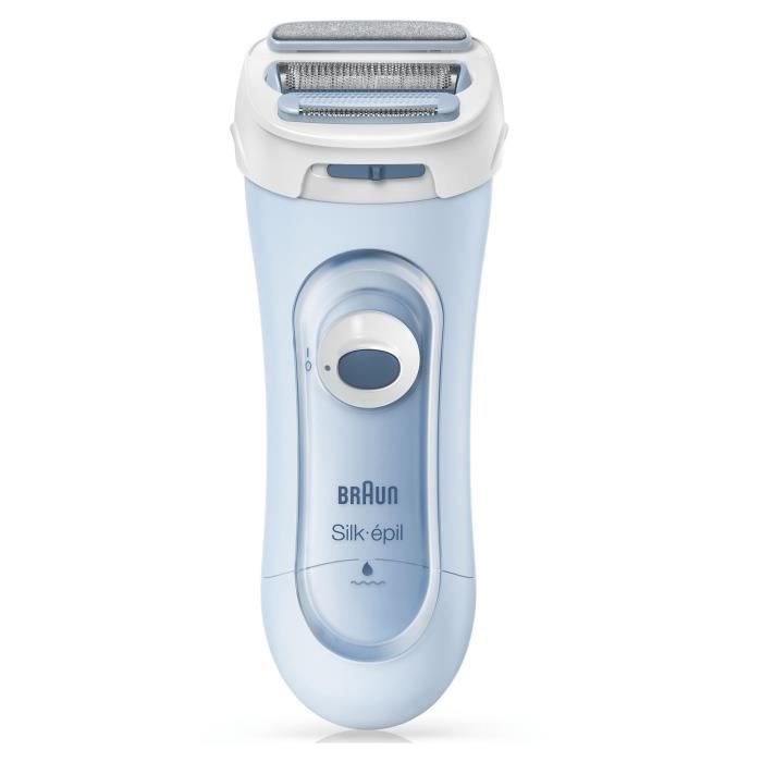 Rasoir Électrique BRAUN Silk-épil Lady Shaver 5-160 Pour Femme - 3 En 1 - Sans Fil - Wet & Dry - Bleu