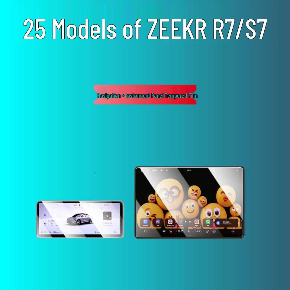 2025-2026 ZHIJIE R7/S7 Center Console Tempered Screen Protector & Interior Mod Accessories